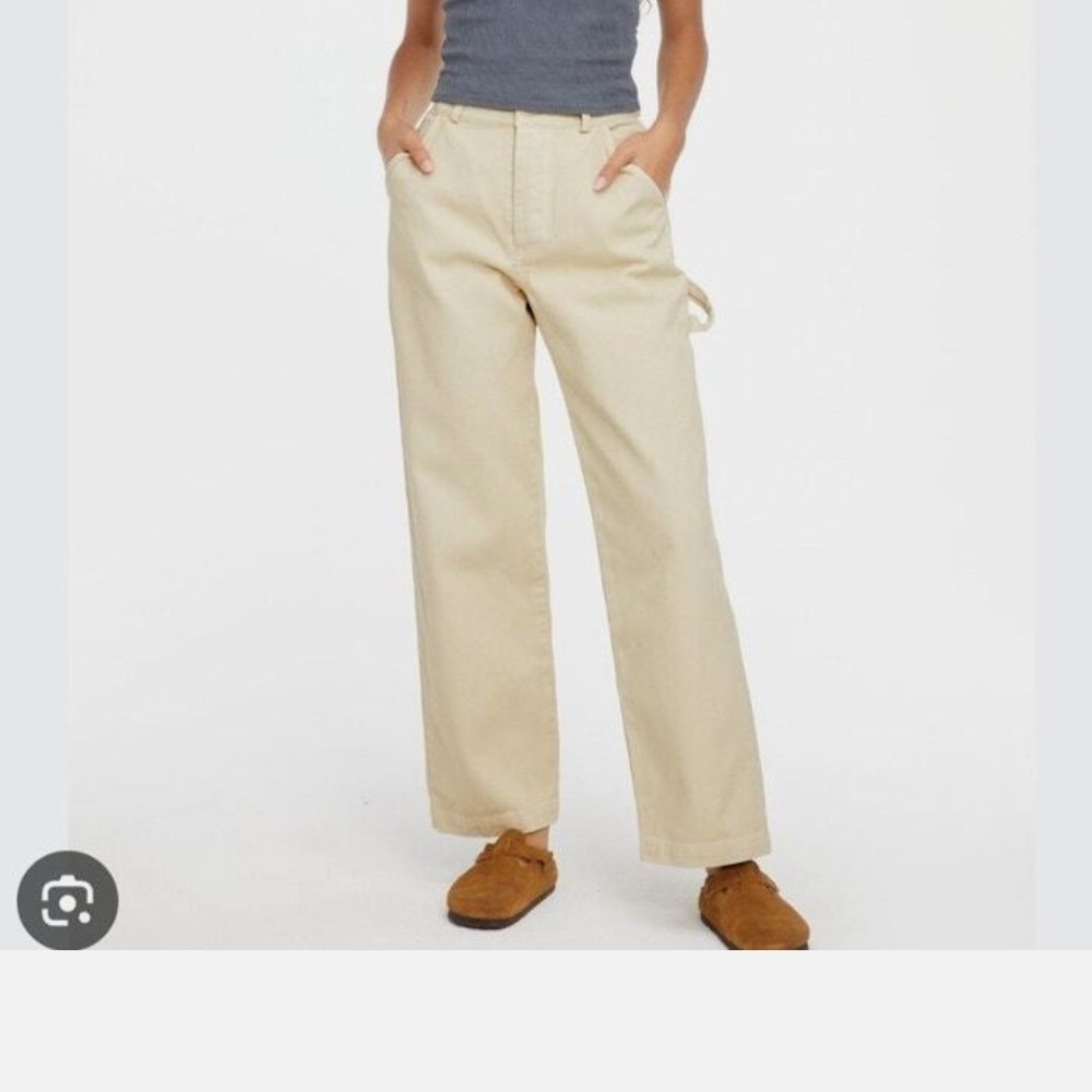 LACAUSA cotton carpenter pants